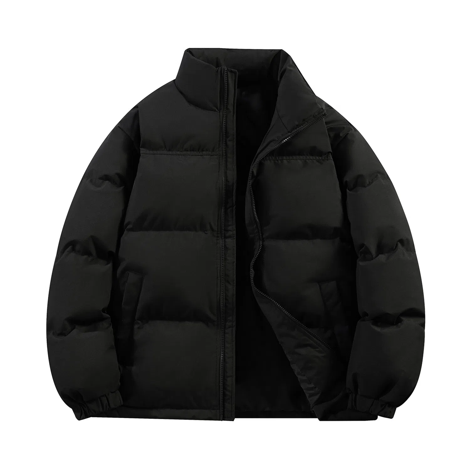 鸭鸭 美式幻影渐变新年战袍加厚保暖鸭绒休闲宽松立领短款无帽暗黑外套羽绒服 男女同款