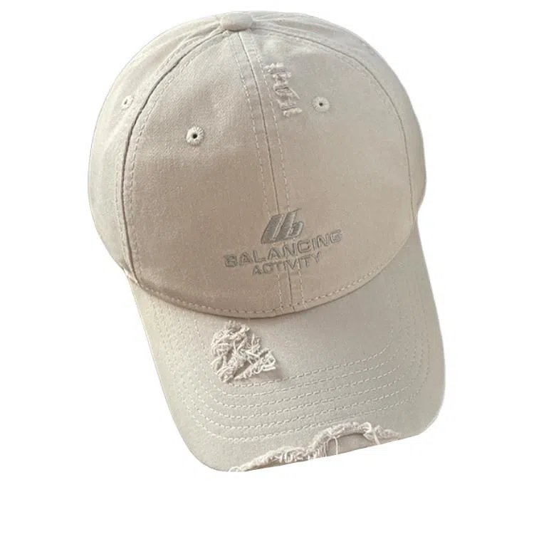 艾佳微 美式复古户外防晒遮阳帽大头围字母多色可选 棉 鸭舌帽 男女同款情侣款