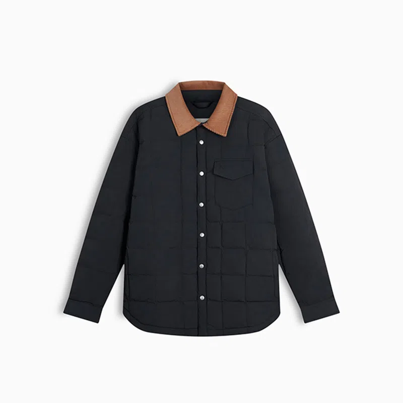 Calvin Klein Colorblock Corduroy Down Jacket