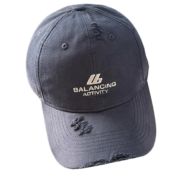 艾佳微 美式复古户外防晒遮阳帽大头围字母多色可选 棉 鸭舌帽 男女同款情侣款