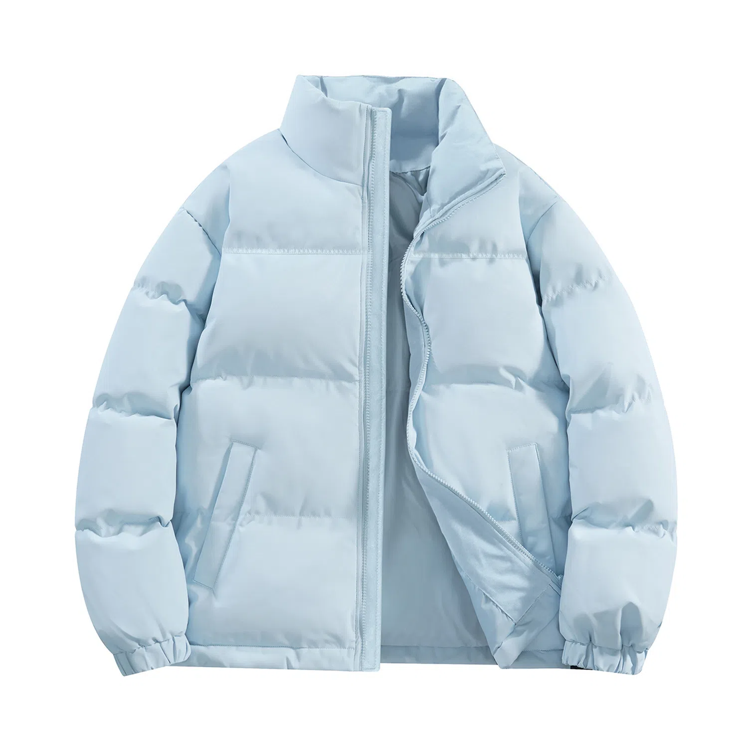 鸭鸭 美式幻影渐变新年战袍加厚保暖鸭绒休闲宽松立领短款无帽暗黑外套羽绒服 男女同款