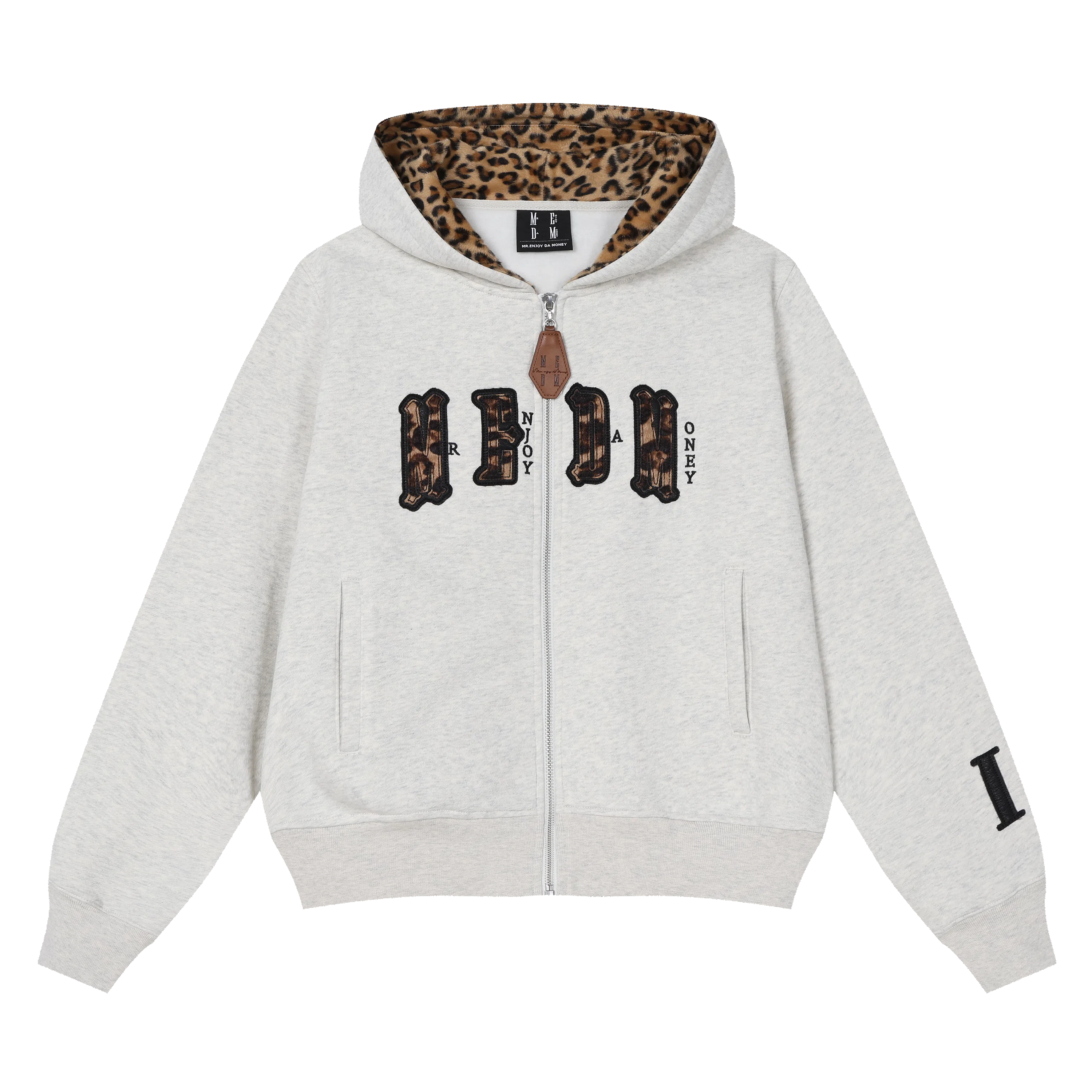 MEDM Leopard Zip Hoodie