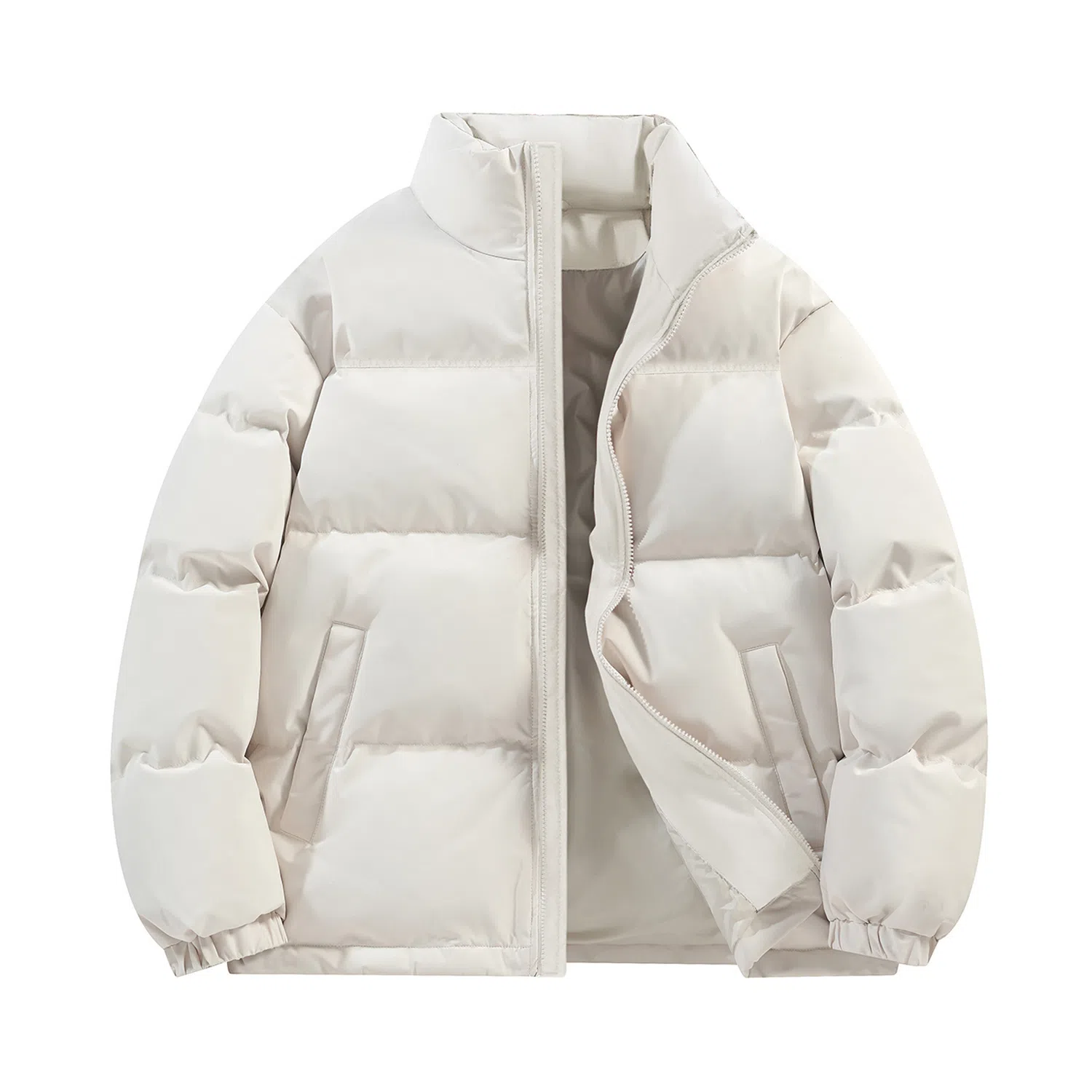 鸭鸭 美式幻影渐变新年战袍加厚保暖鸭绒休闲宽松立领短款无帽暗黑外套羽绒服 男女同款