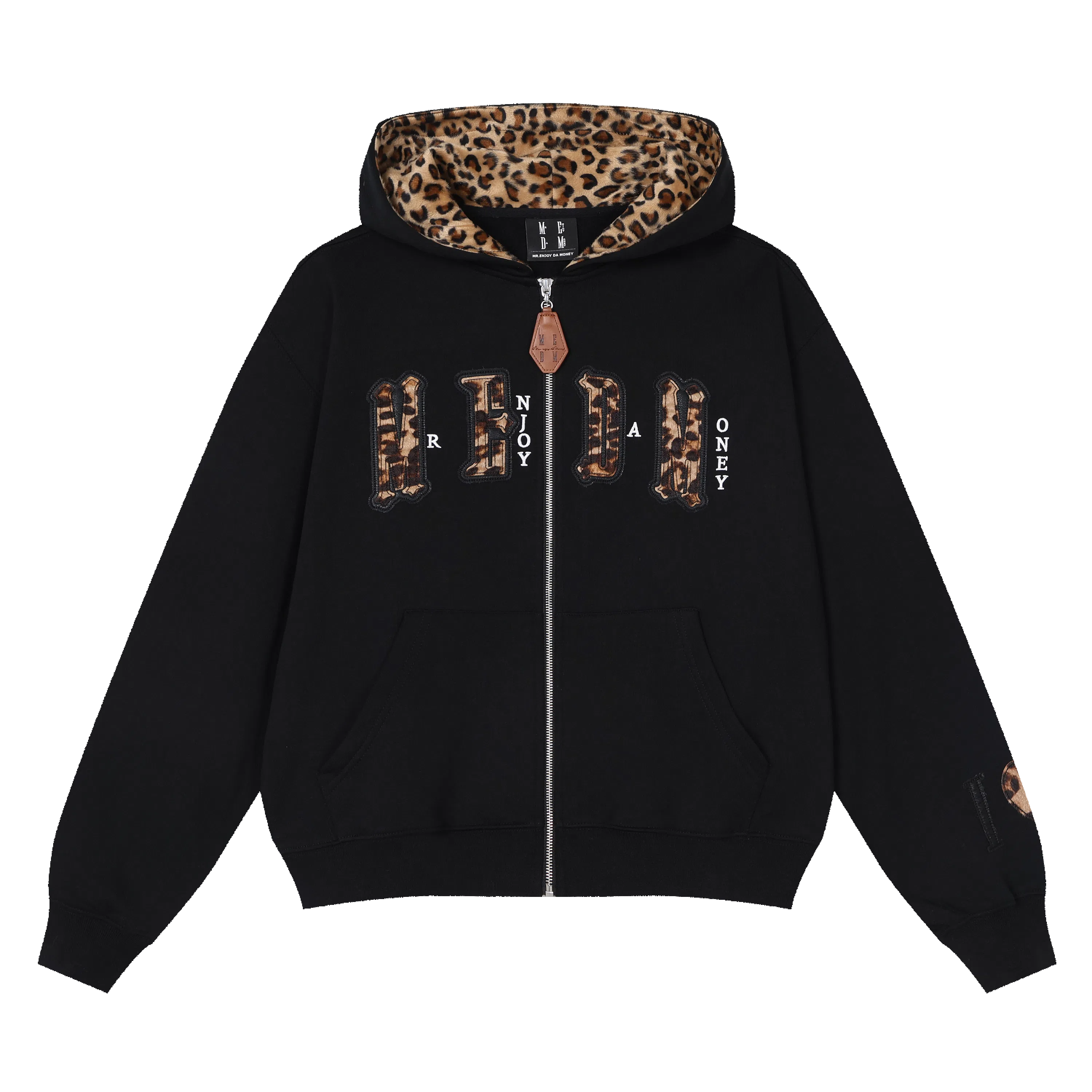 MEDM Leopard Zip Hoodie
