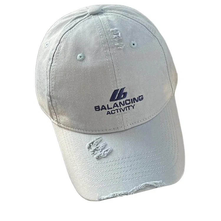 艾佳微 美式复古户外防晒遮阳帽大头围字母多色可选 棉 鸭舌帽 男女同款情侣款