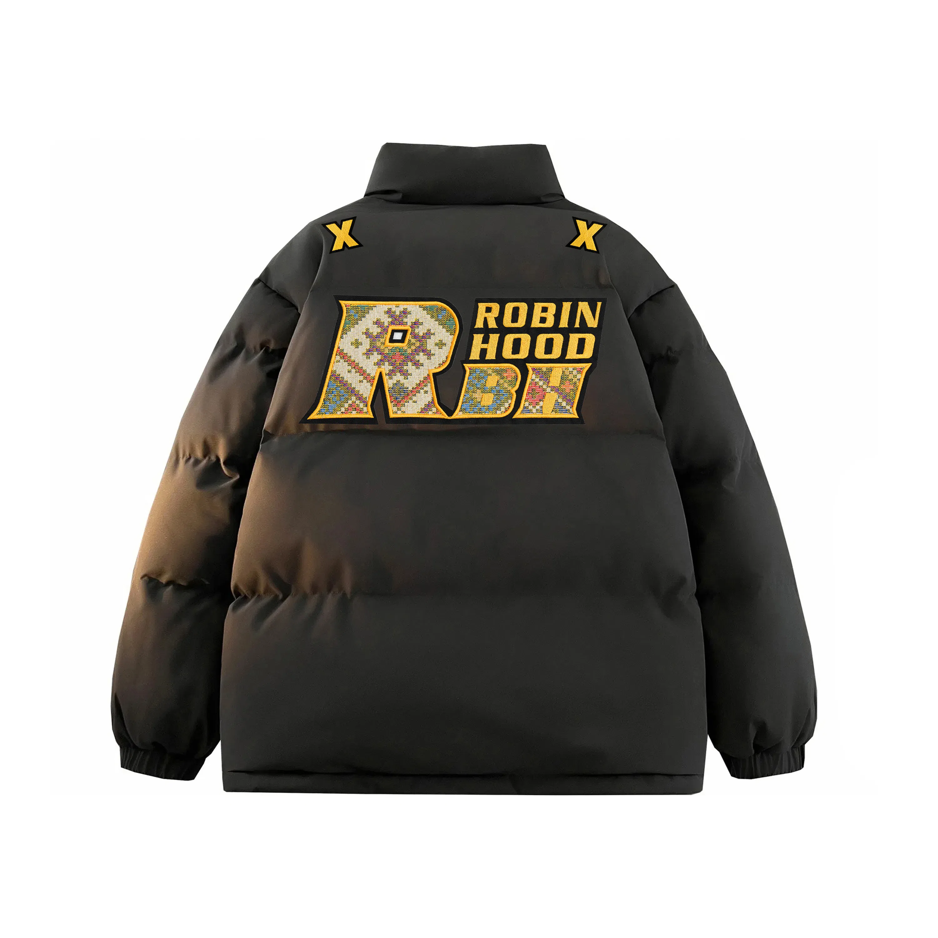 ROBINHOOD Thick Colorblock Down Jacket