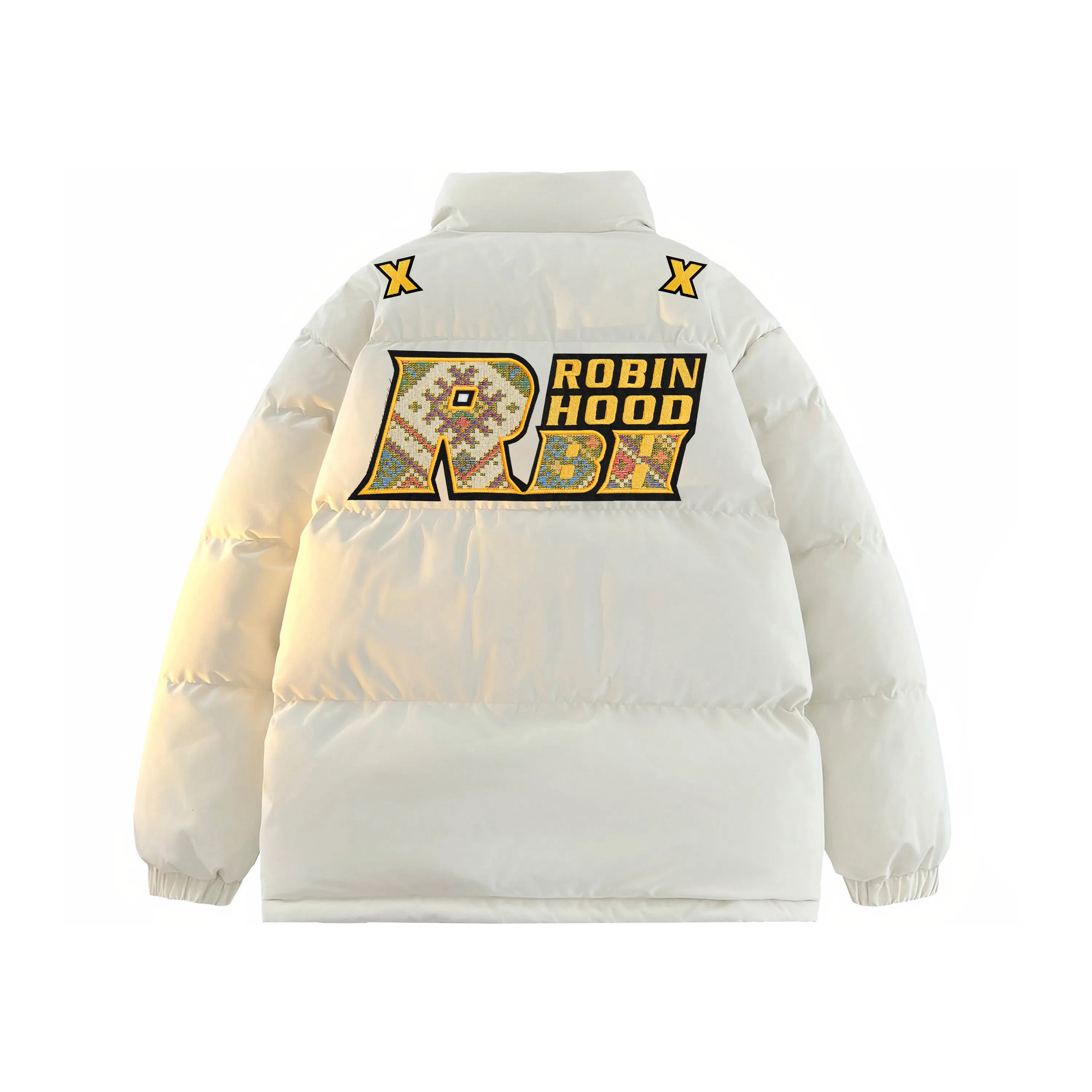 ROBINHOOD Thick Colorblock Down Jacket