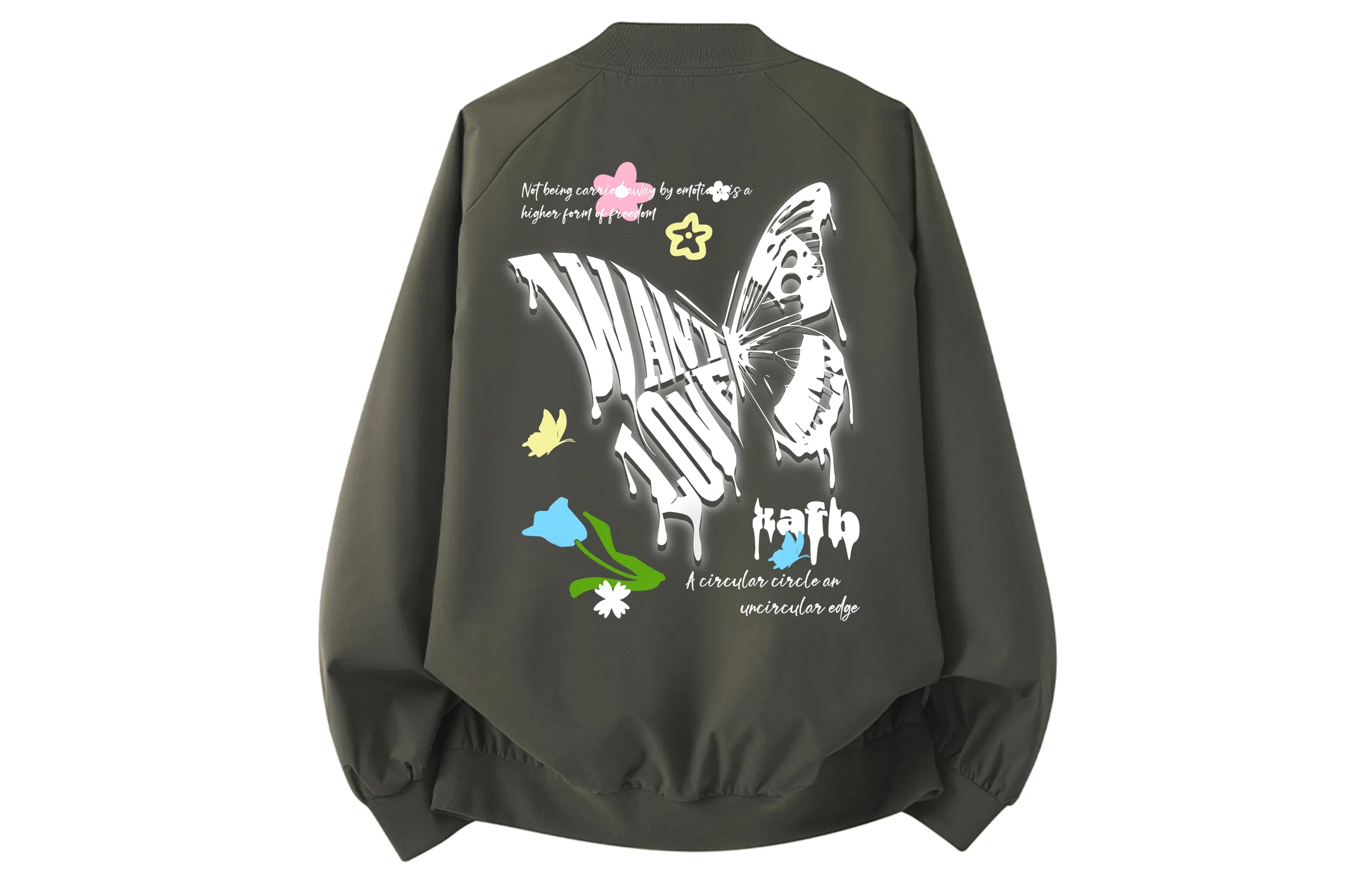 XAFB Vintage Butterfly Bomber Jacket