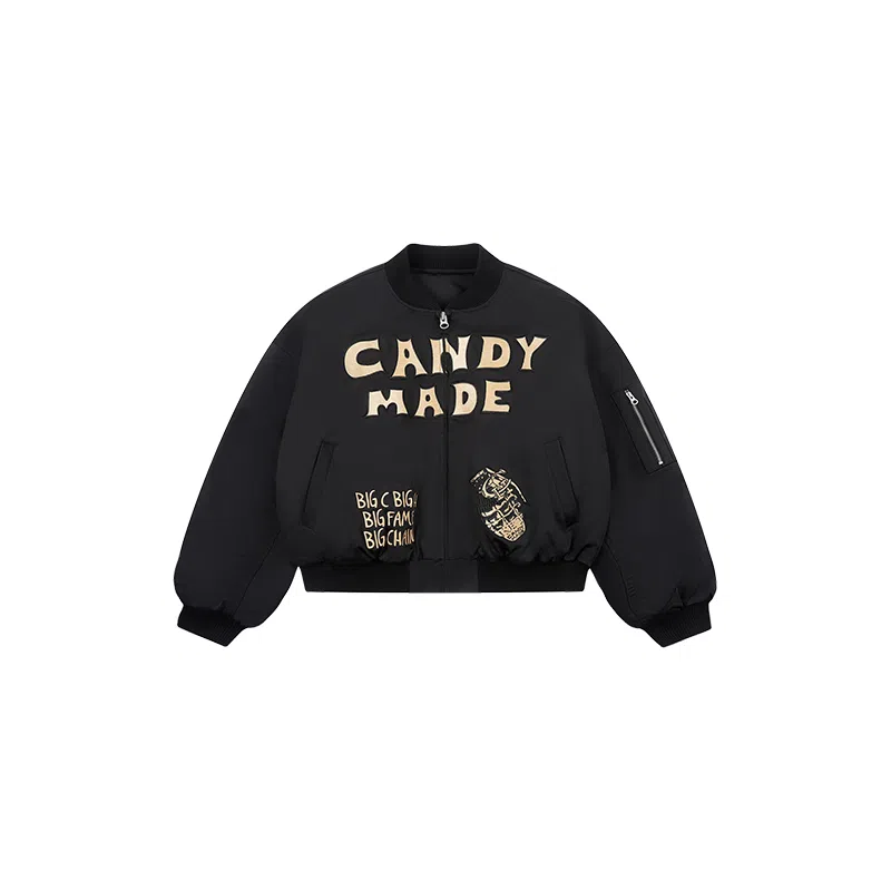 Candymade haus x CoupleHunnid Embroidered Flight Jacket