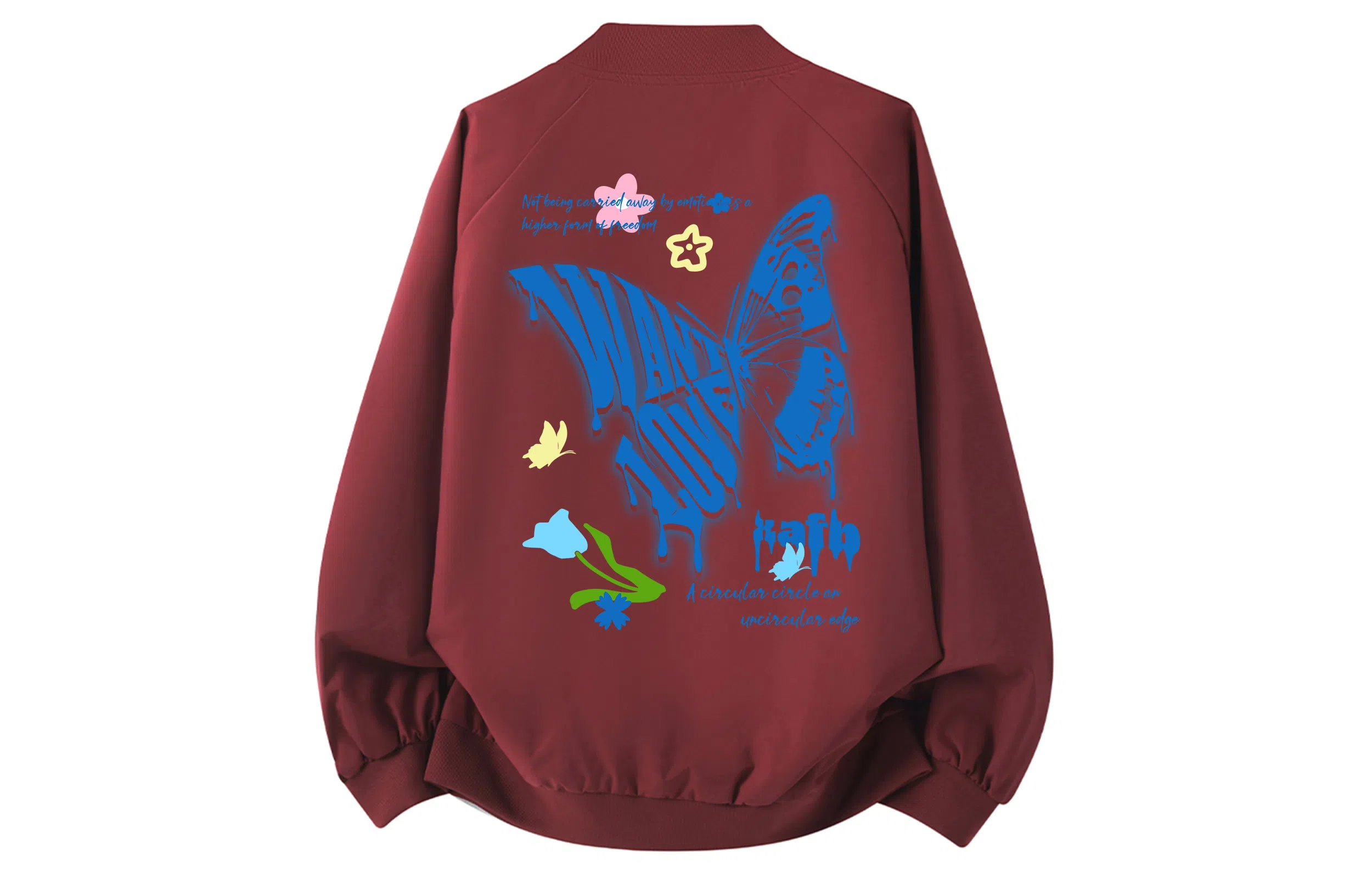 XAFB Vintage Butterfly Bomber Jacket