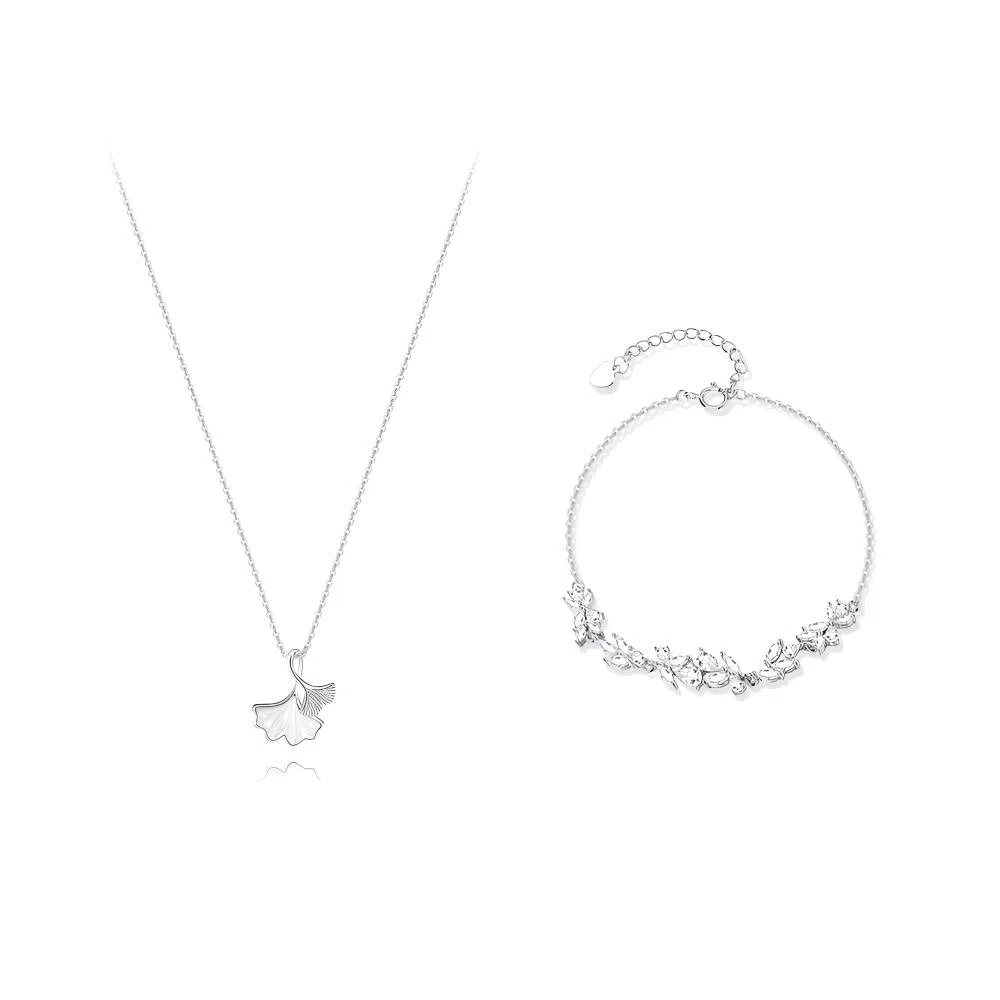 【纯银999 | 三生有杏】 凤祥囍事 老凤祥 经典百搭小众设计精致轻奢高级感简约时尚学生日常通勤约会温柔气质可调节锁骨链 足银 项链 女款