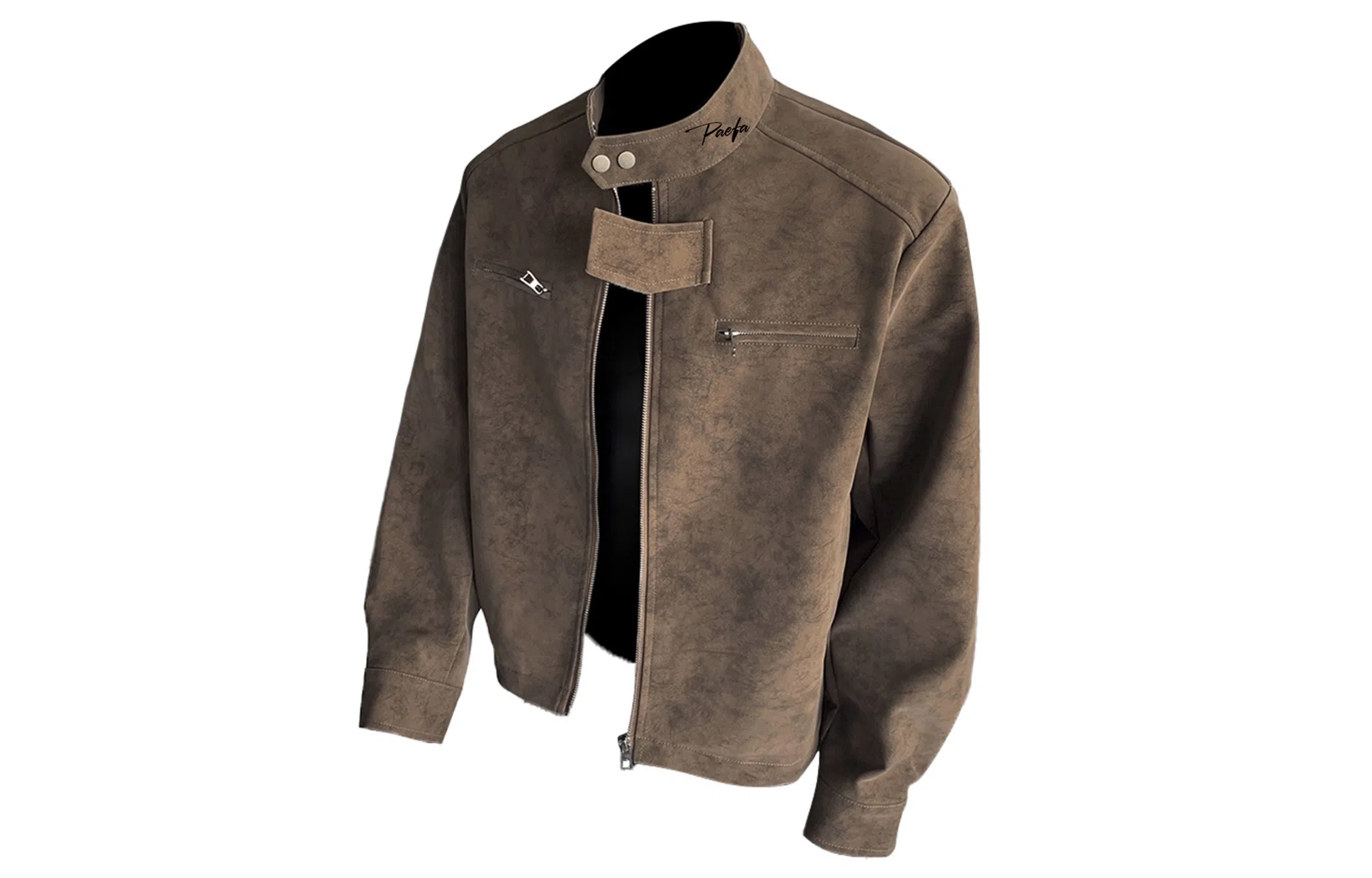 PAEFA Cleanfit PU Leather Jacket