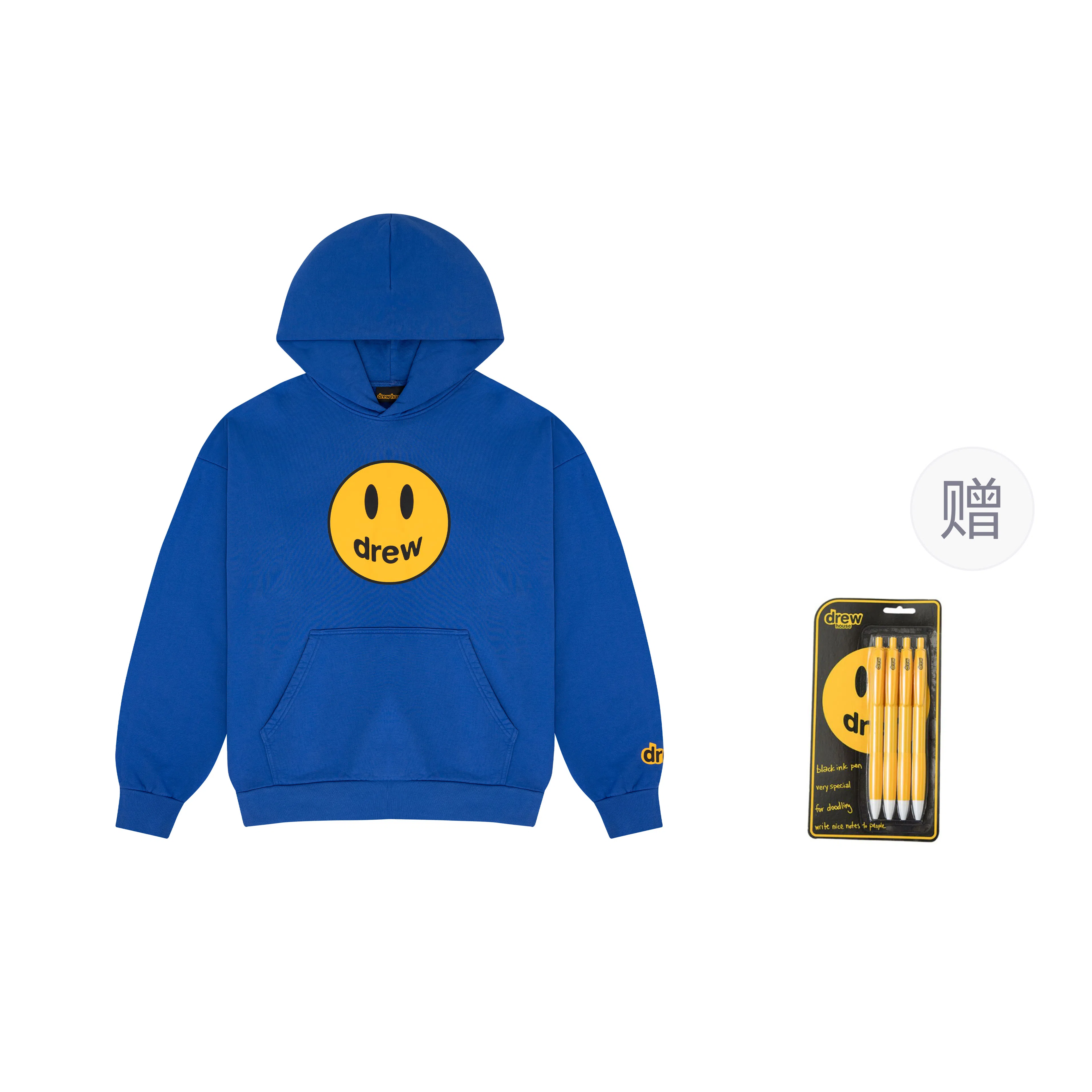 Drew House SS23 Mascot Oversized Hoodie - Mascot Royal Blue