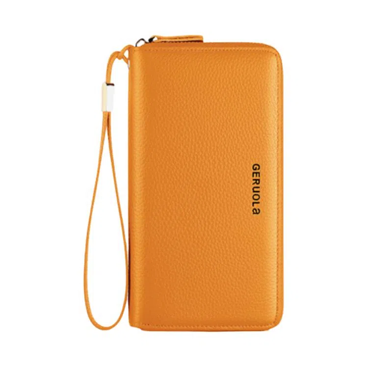 歌若拉 多卡位双拉链 牛皮 钱包 女款 多色