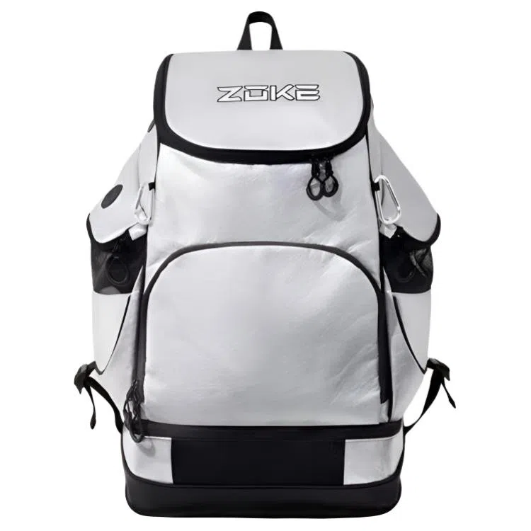 ZOKE Colorblock Backpack Silver