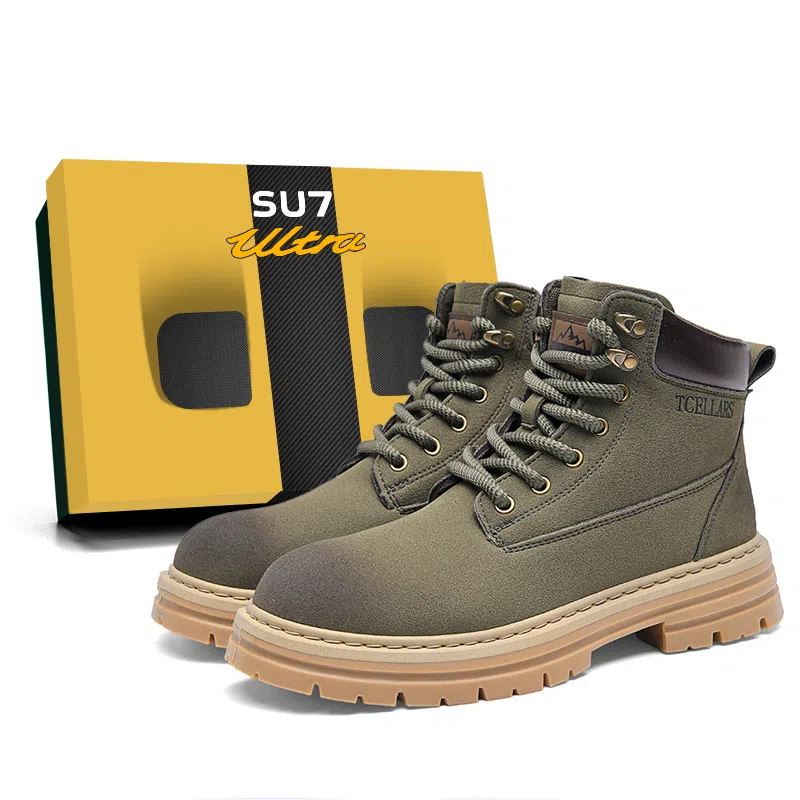 TCELLARS Classic Lace-Up Boots Maple Yellow