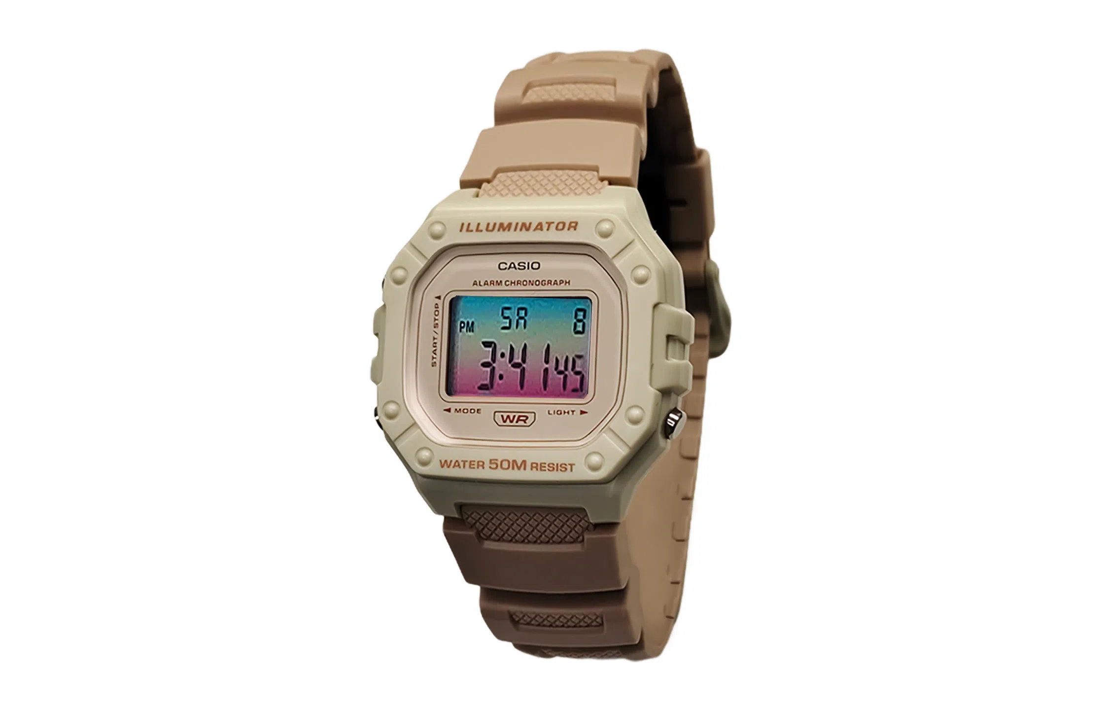 CASIO DIGITAL W-218HC-4A2V-Skyline Rose