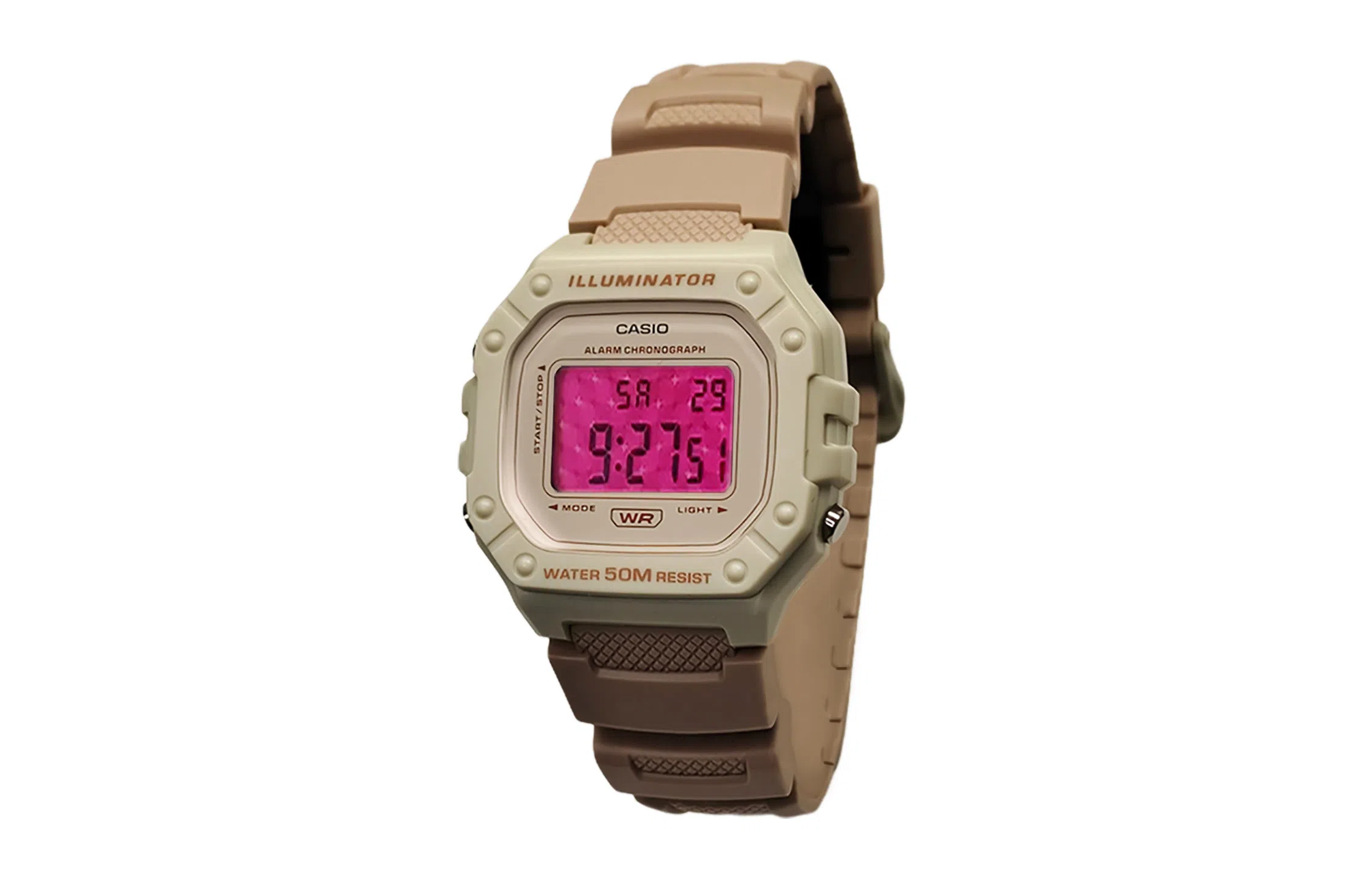 CASIO DIGITAL W-218HC-4A2V-Skyline Rose