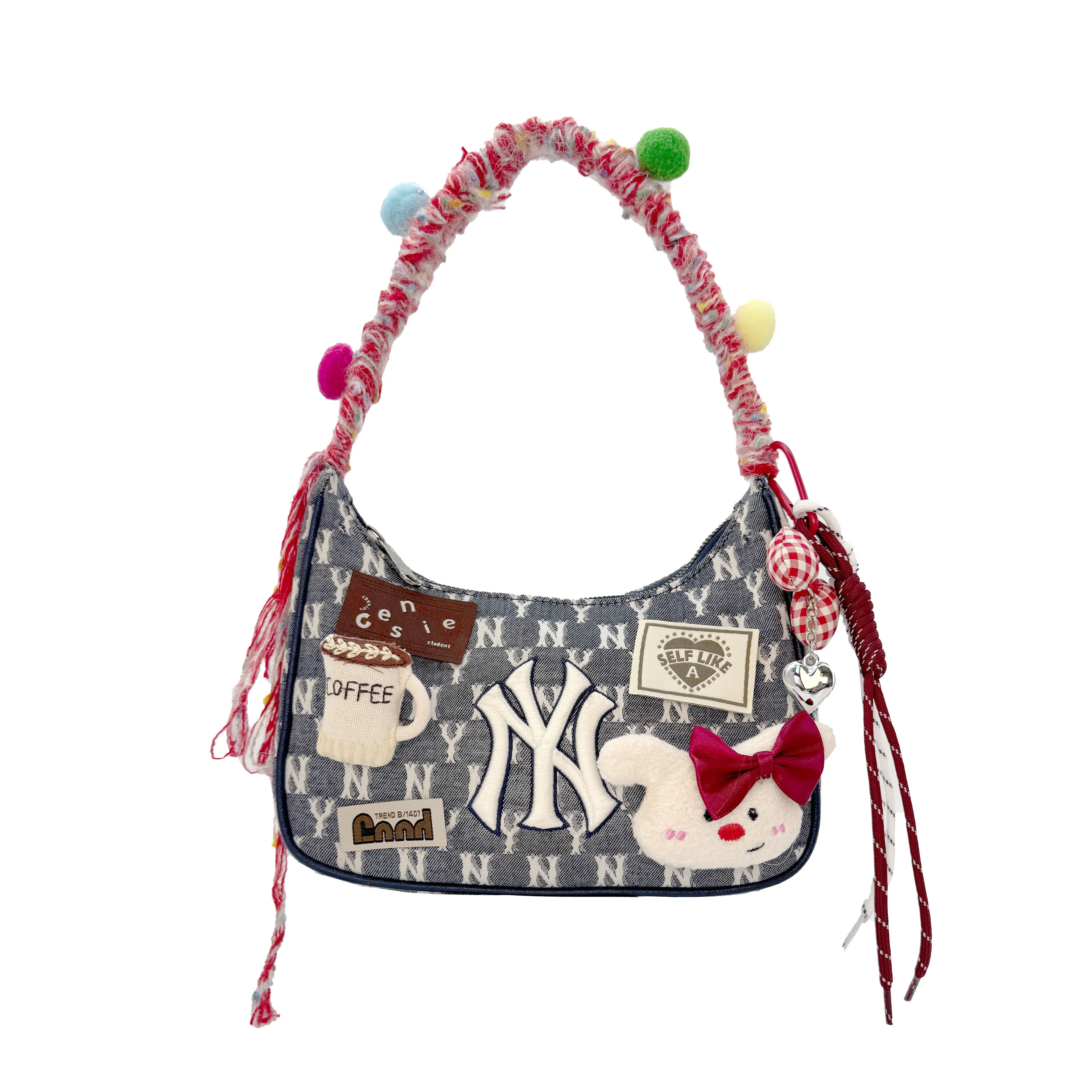 MLB Kids Dia Monogram Yankees Tote Bag Blue