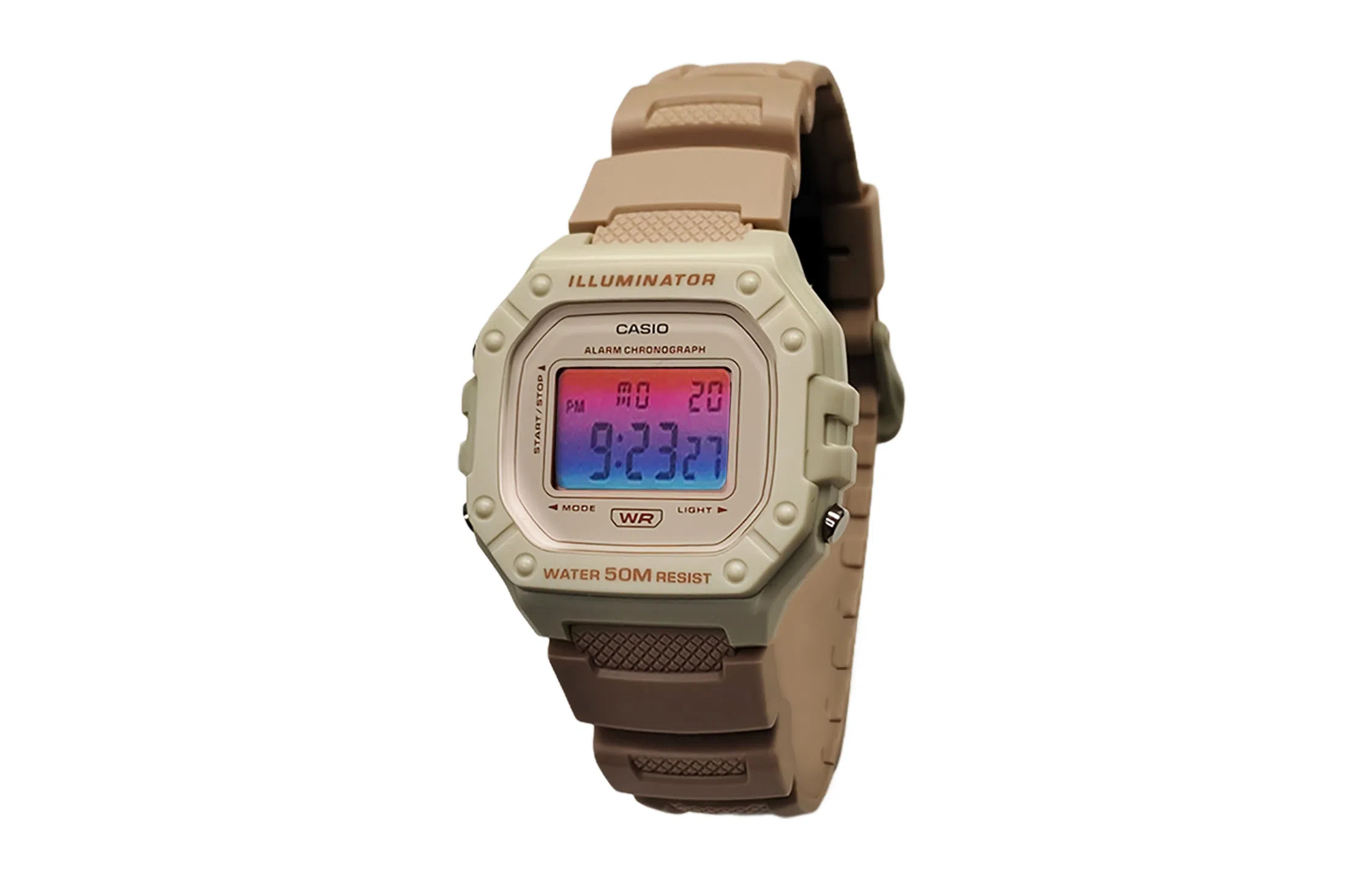 CASIO DIGITAL W-218HC-4A2V-Skyline Rose