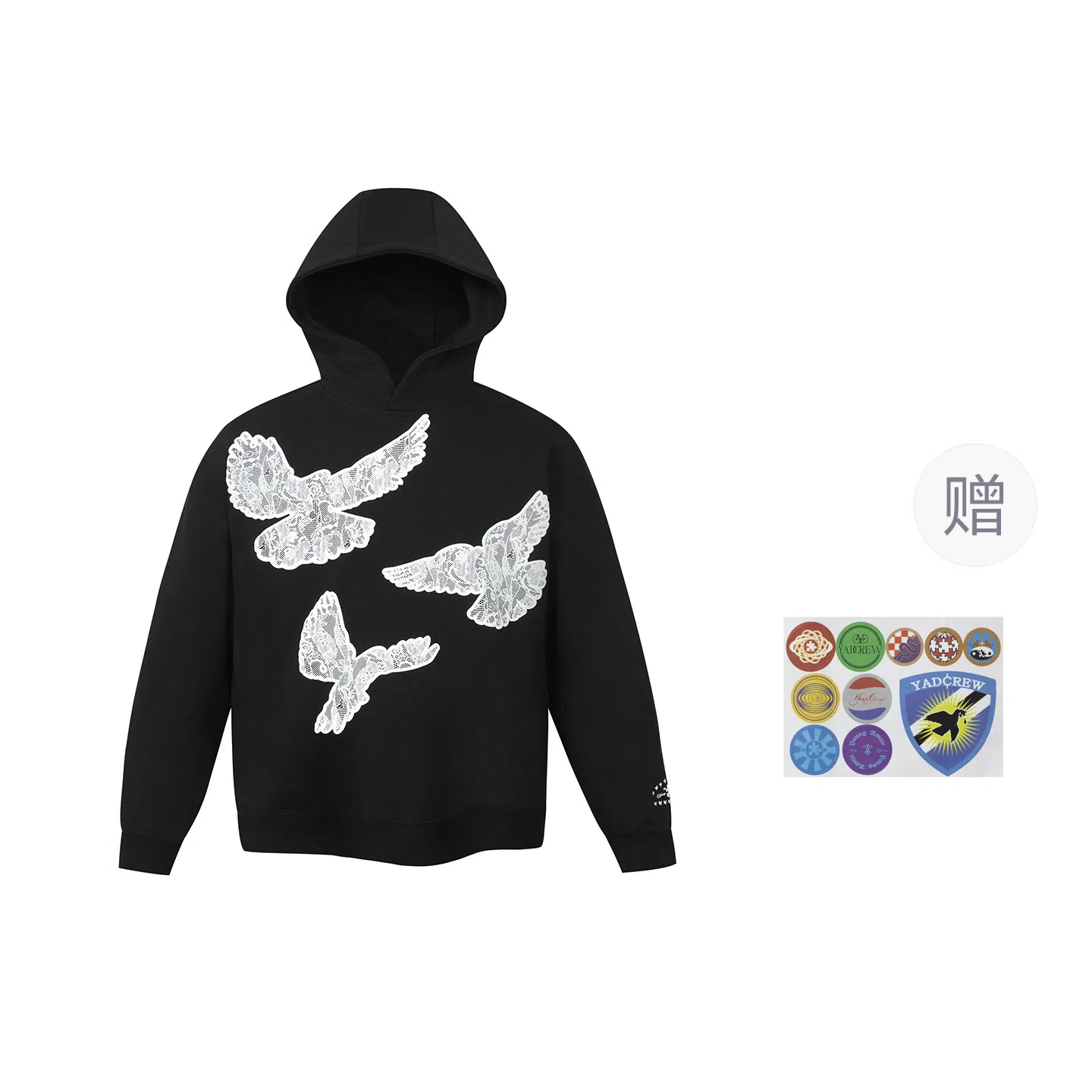 YADcrew Hoodie Black