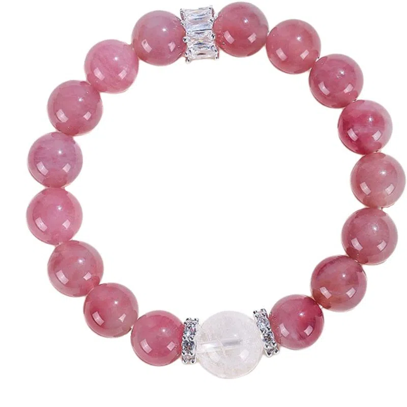 饰之颜 新中式天然 粉水晶 手串 女款