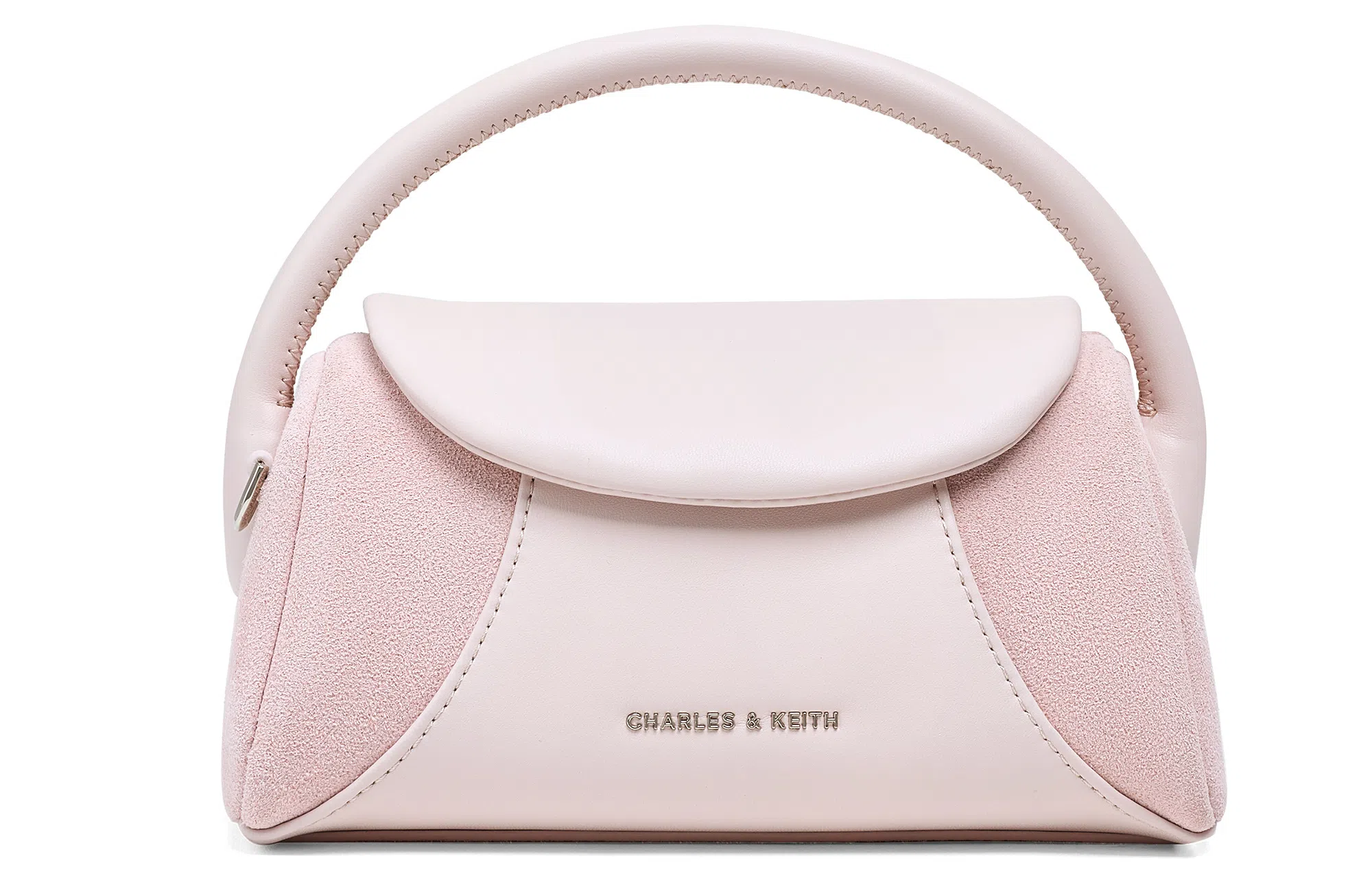 CHARLES&KEITH Patchwork Suede Crossbody Bag Small