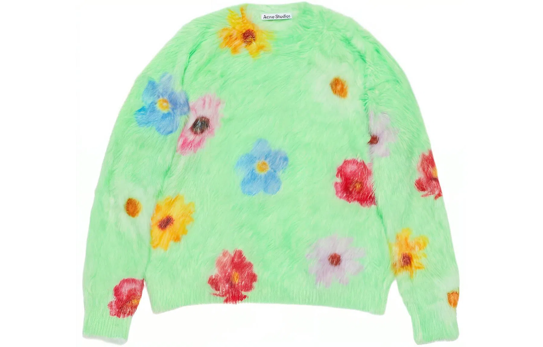Acne Studios Fluffy Jumper Green