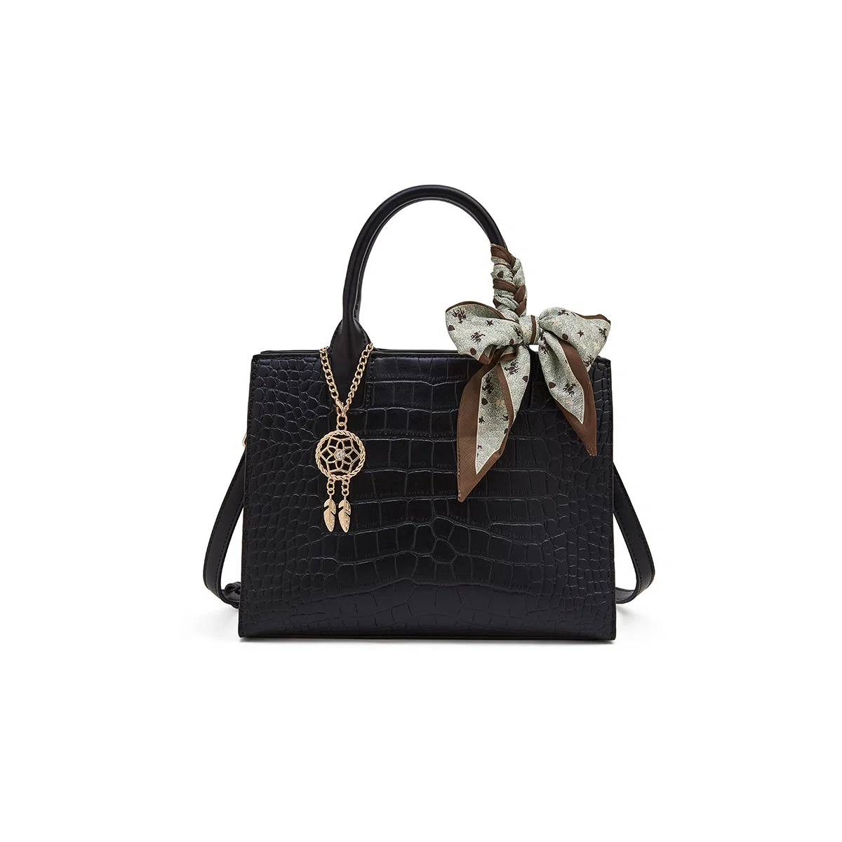 老人头 鳄鱼纹 合成革 手提包 常规 女款 多色