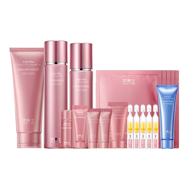 凌博士 美白水乳护肤套装 舒缓淡斑紧致保湿美白 恒白素全分子量玻尿酸