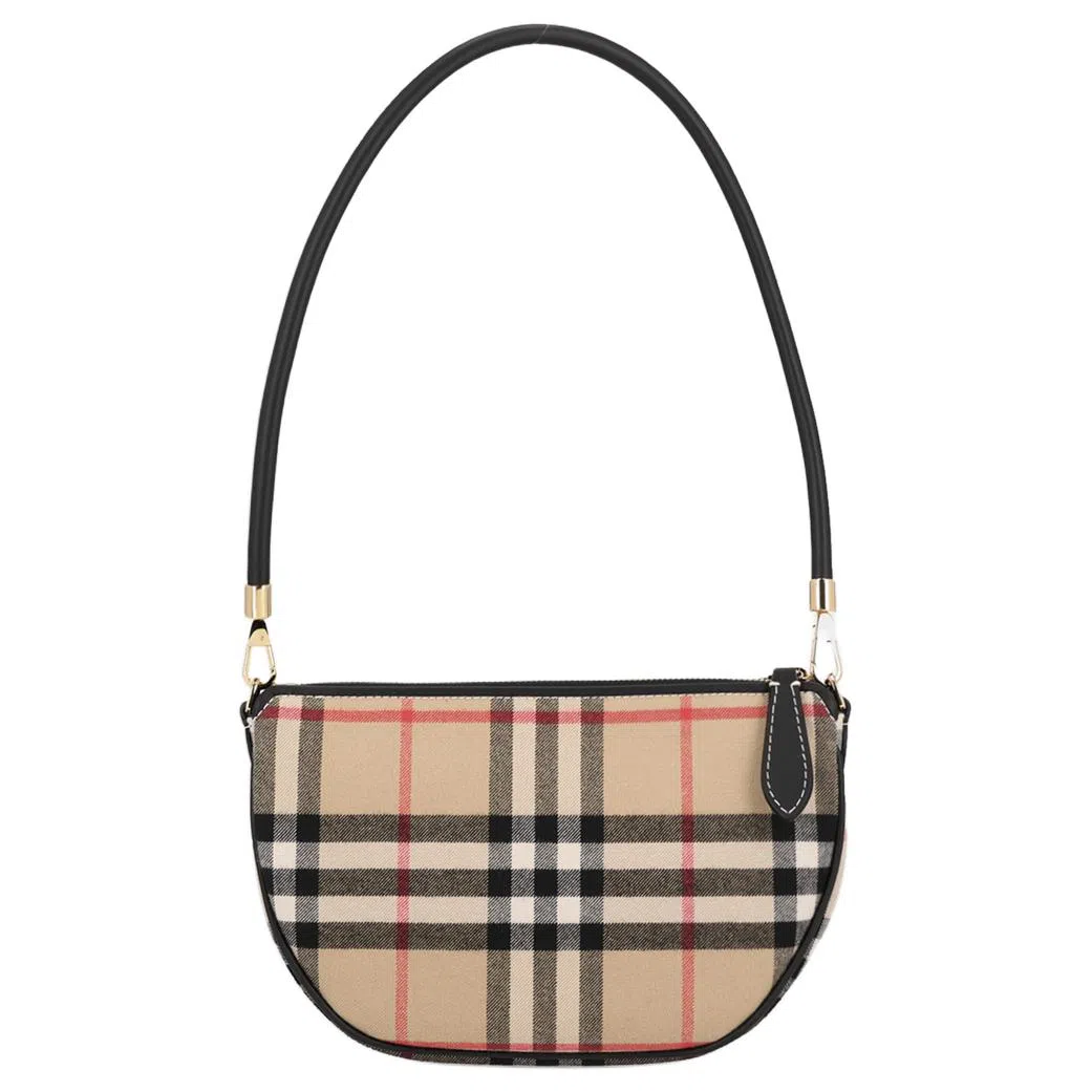 Burberry Olympia Crescent Bag Beige
