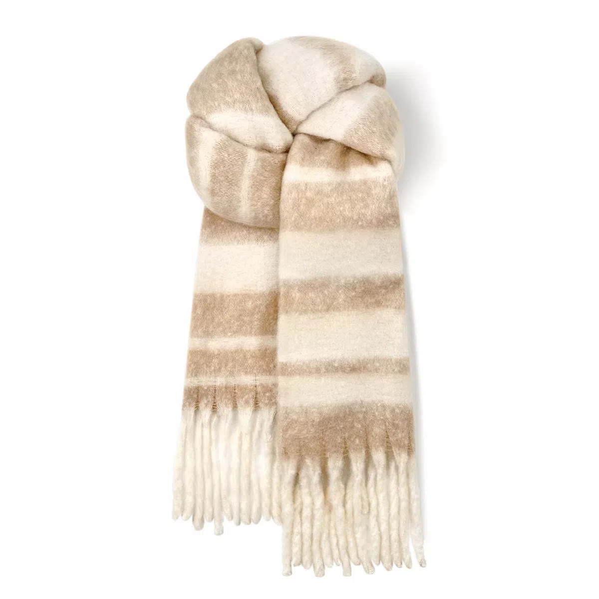 MINISO Gradient Tassel Scarf