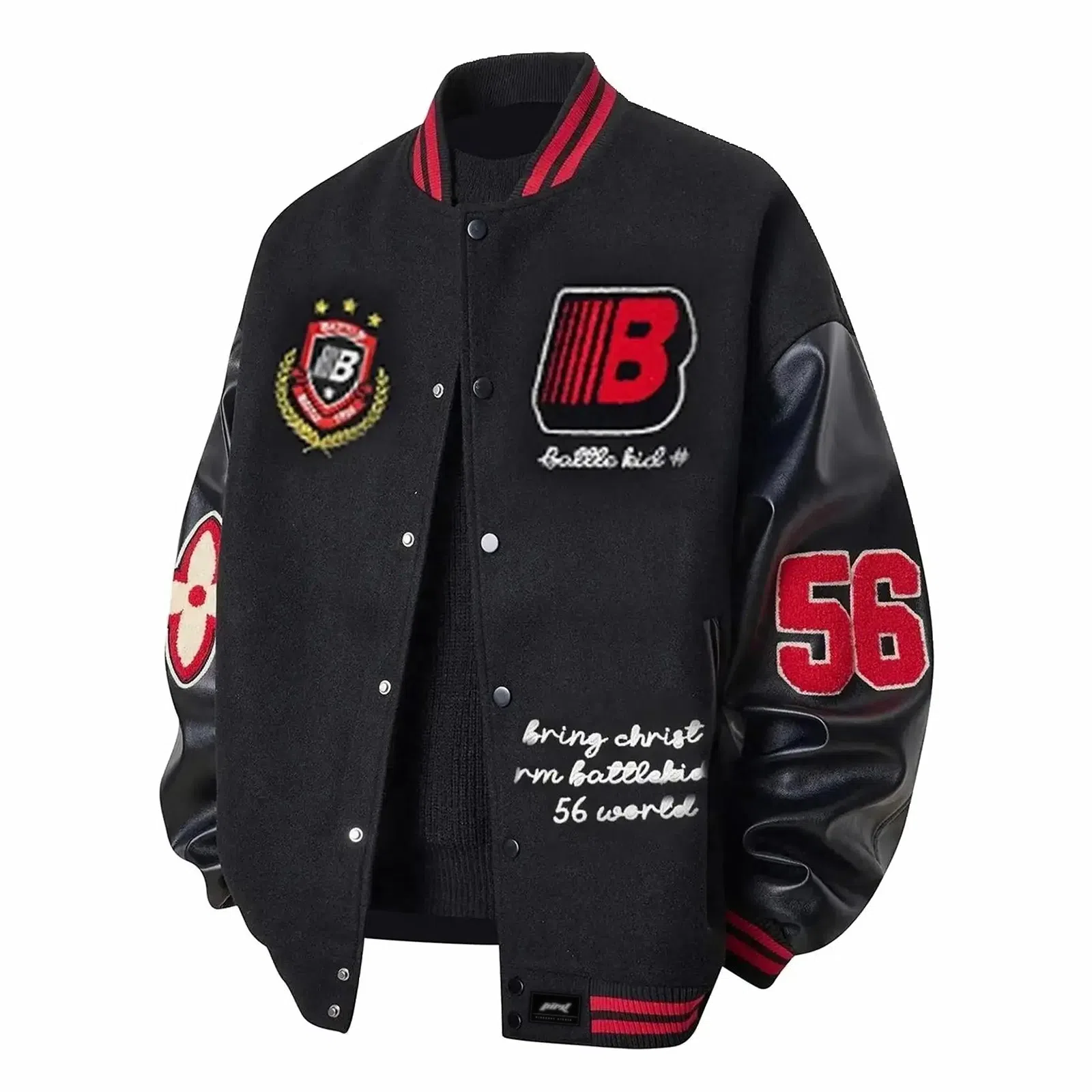 Pirkadat Baseball Jacket Black