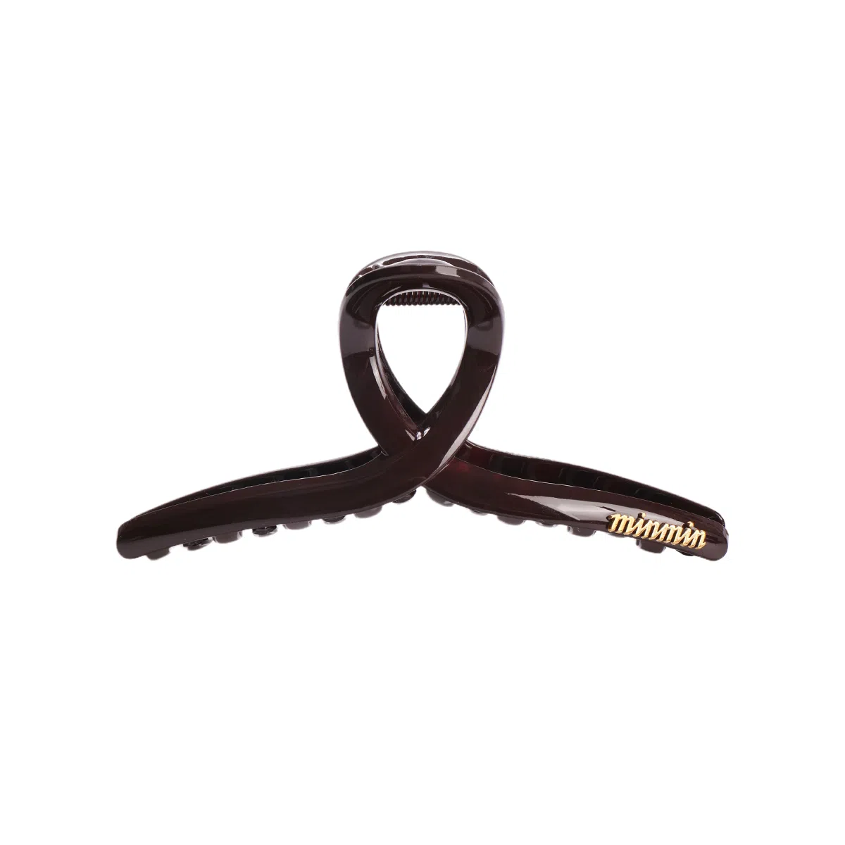 ZANC Gold Letter Hair Clip Large Acrylic