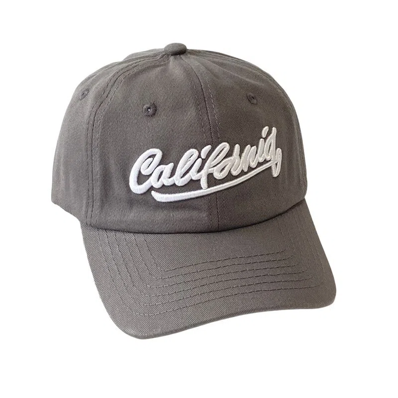 艾佳微 韩系刺绣字母宽檐大头围四季款棒球帽户外遮阳百搭潮流款 棉 鸭舌帽 男女同款情侣款