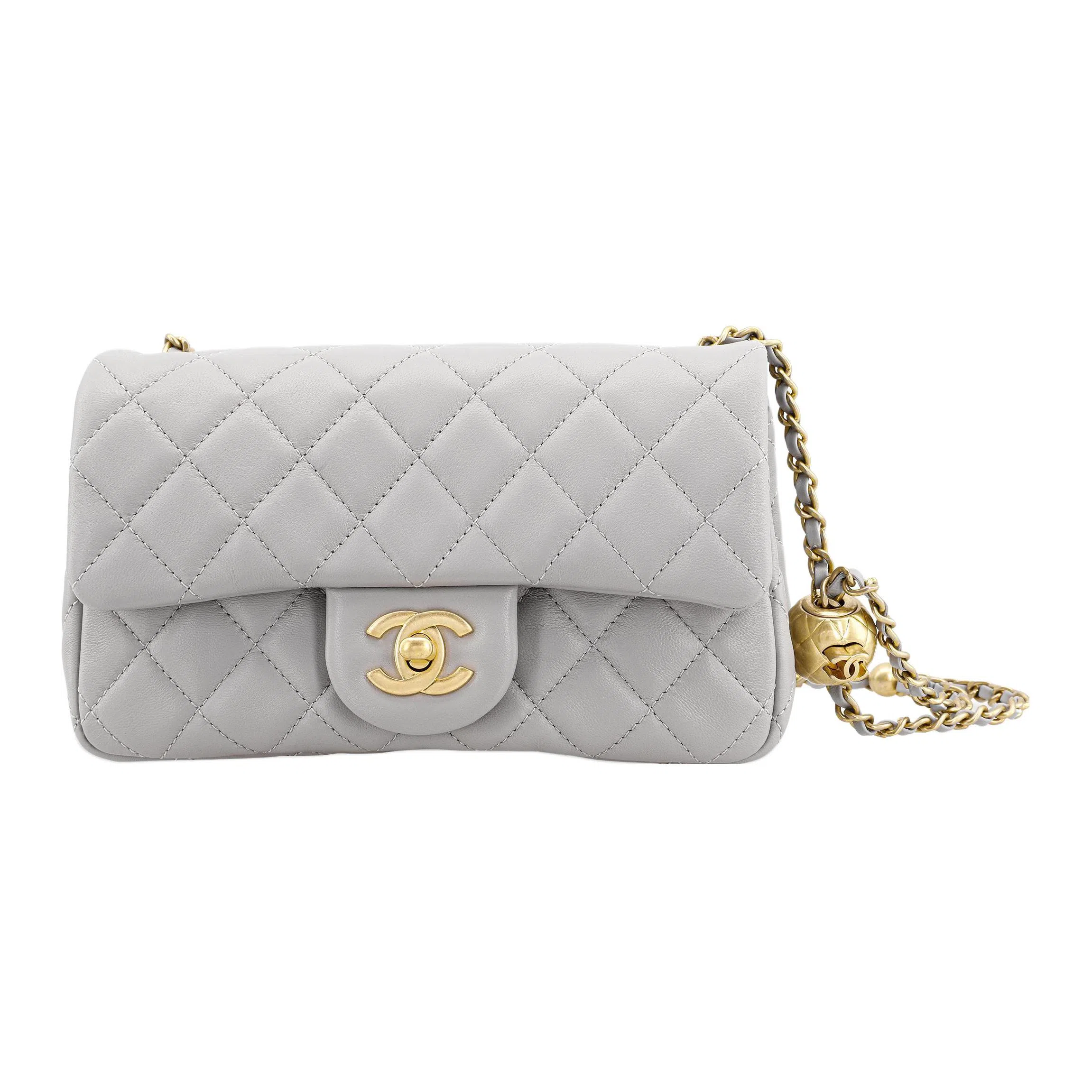 Chanel Classic Flap Mini Light Grey