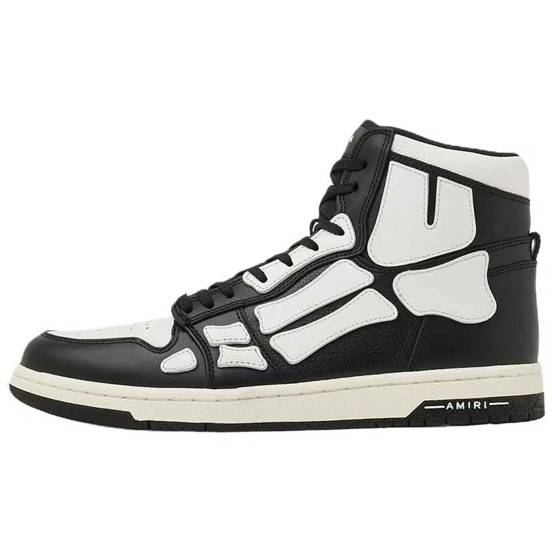 AMIRI Skel-Toe Hi Black White