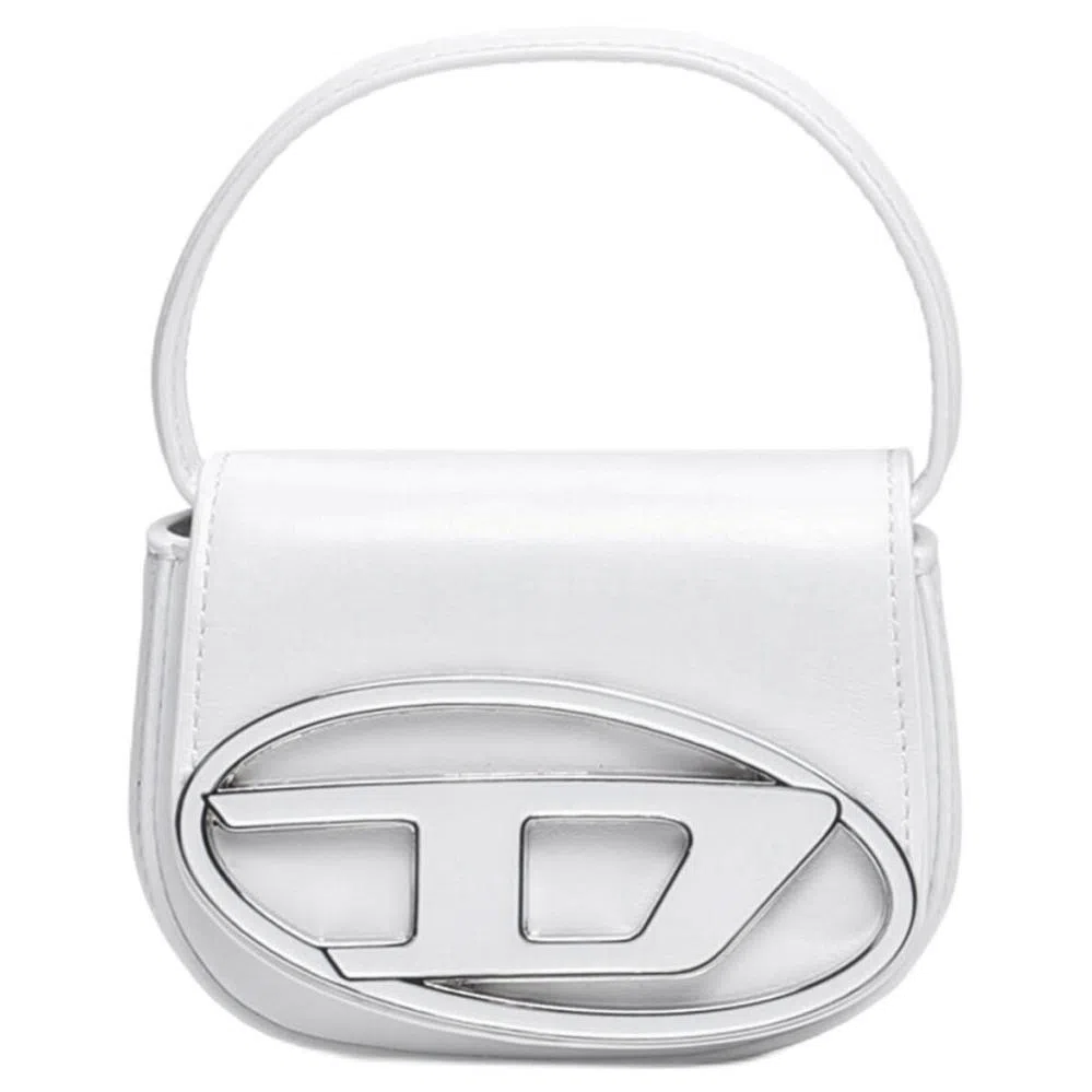DIESEL Mini D-ring Bag White