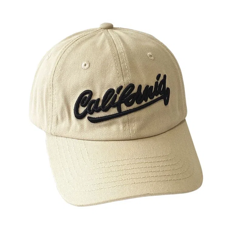 艾佳微 韩系刺绣字母宽檐大头围四季款棒球帽户外遮阳百搭潮流款 棉 鸭舌帽 男女同款情侣款