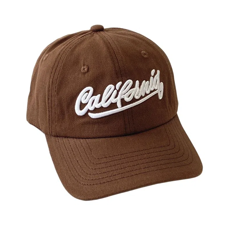 艾佳微 韩系刺绣字母宽檐大头围四季款棒球帽户外遮阳百搭潮流款 棉 鸭舌帽 男女同款情侣款