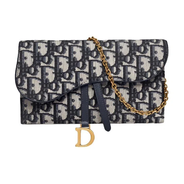 Dior Saddle Oblique Denim Blue