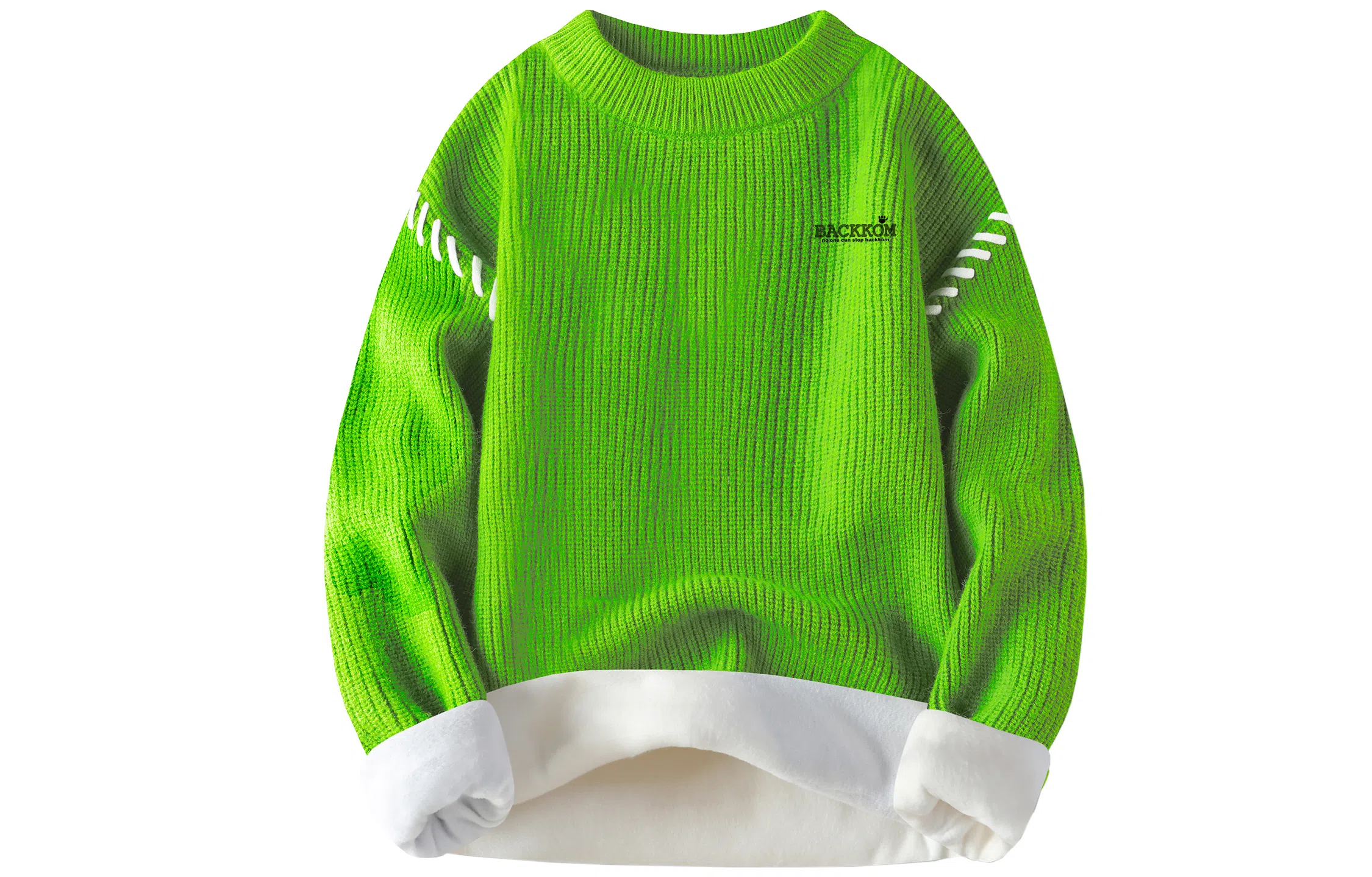 大卫贝肯 美式复古高街基础款圆领套头上衣潮流潮牌休闲宽松内搭打底衫时尚百搭痞帅慵懒风秋冬款长袖毛衣 男女同款