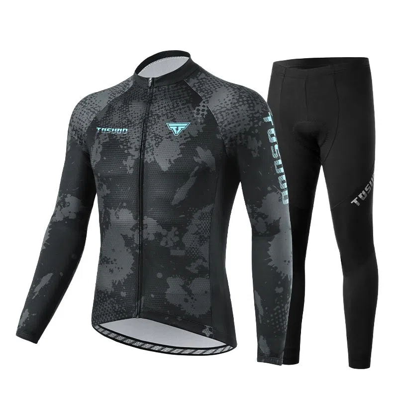 塔斯队长 加厚保暖、排汗透气、秋冬季骑行服套装 男女同款
