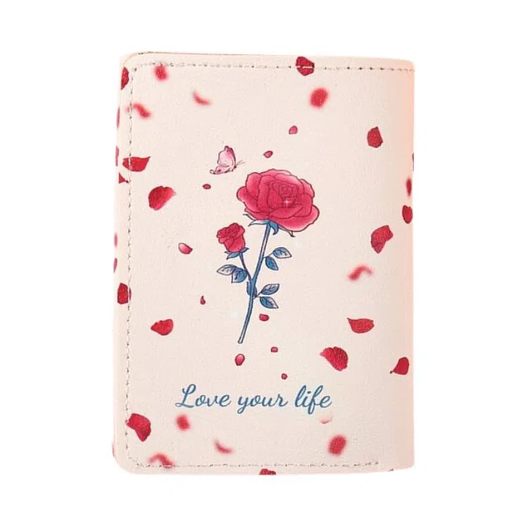 Qiajian Rose Print Card Holder