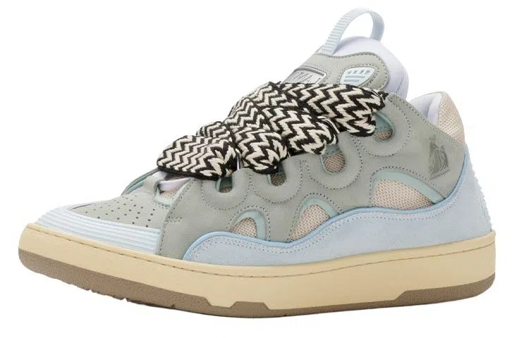 Lanvin Curb Leather Sneakers