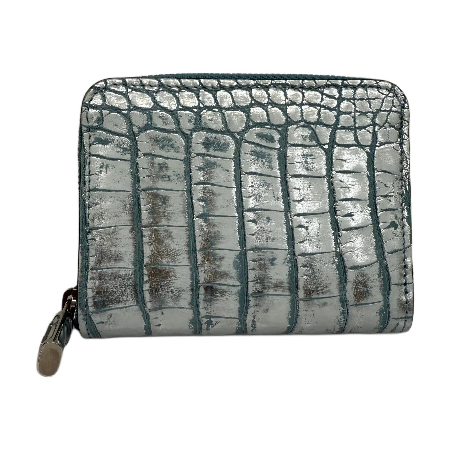 Louis Vuitton Glacier Blue Crocodile Zipper Wallet