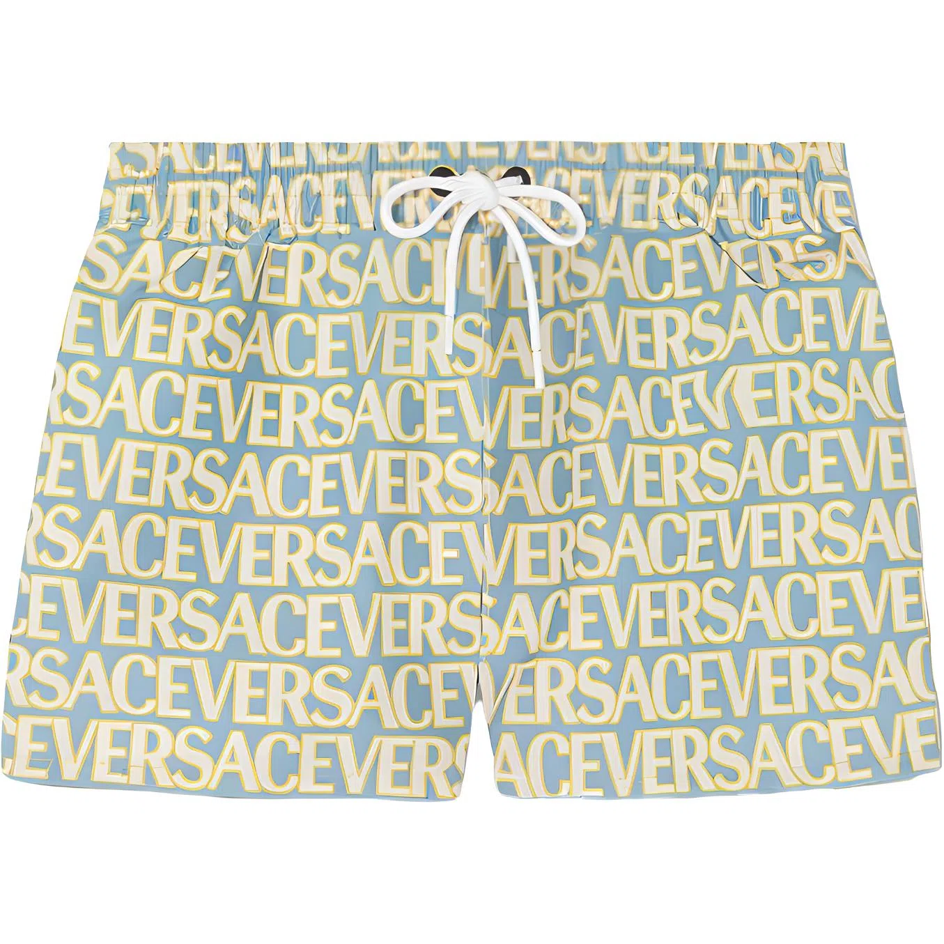 Versace SS23 Colorblock Drawstring Swim Shorts