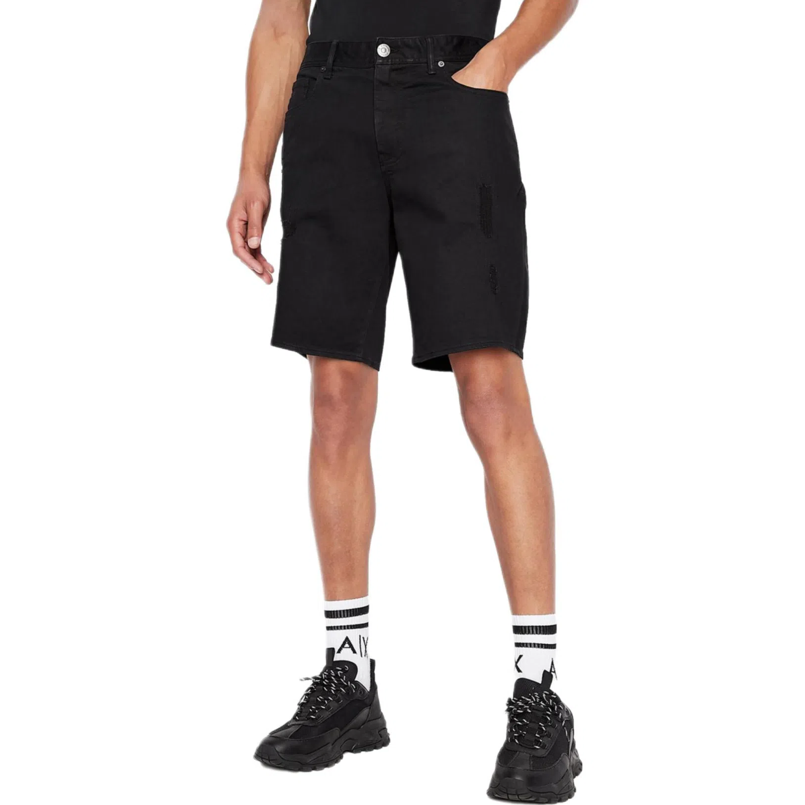 Emporio Armani SS23 Black Shorts