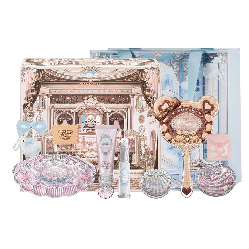 花知晓 碎浪拾珠礼盒彩妆套装 自然亮泽气色