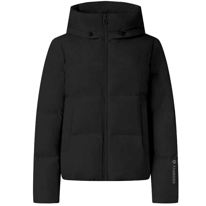 坦博尔 时尚百搭潮流纯色长袖通勤面包羽绒服 女款